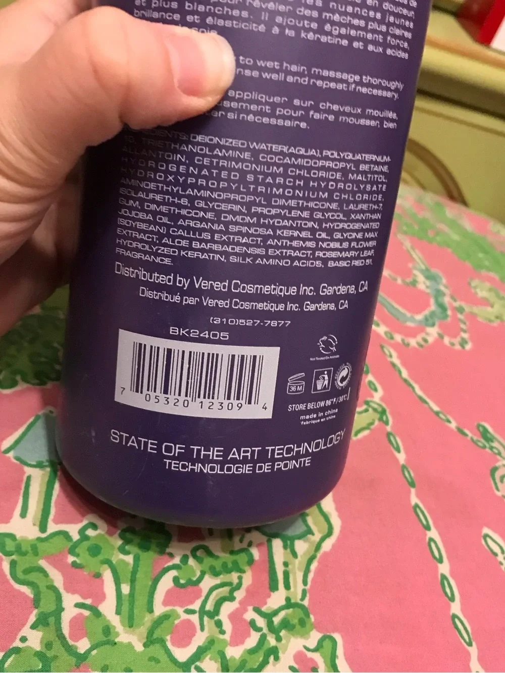 Bio Keratin Color Enhancing Purple Shampoo for Blonde & Silver Hair 1000 ml
